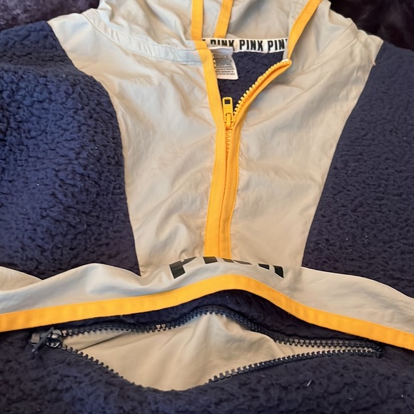 Pink By Victorias Secret Half Zip Sherpa - Picture 2 of 5